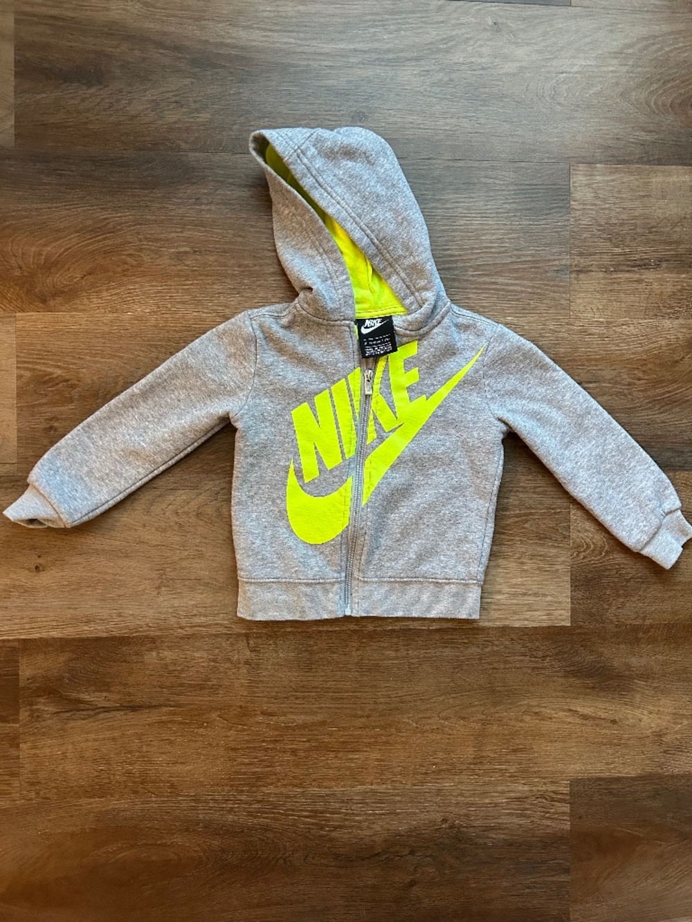 Nike Gray Full Zip Hoodie Toddler Size 2T